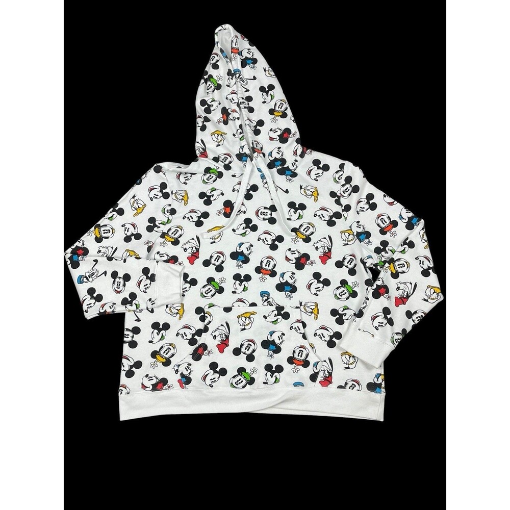 Disney Womens Mens Mickey Mouse, Minnie, Donald Duck Hoodie Sweatshirt XL